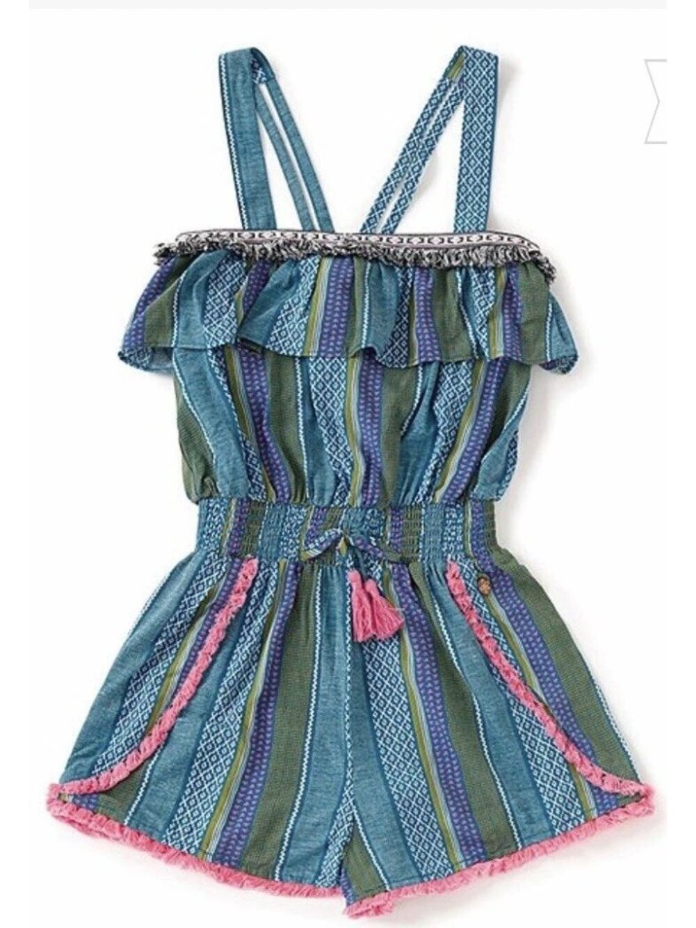 Matilda Jane ALL IN GOOD FUN  Blue Romper, Size 16